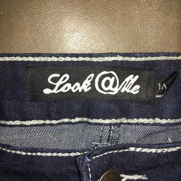 Back To School Jeans. Blue Straight Leg Jeans. - Picture 3 of 4